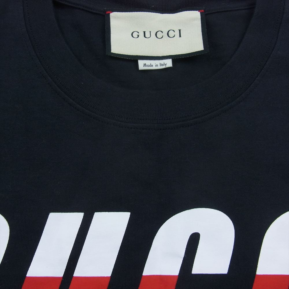 GUCCI グッチ 19SS 565806 XJAZY BLADE PRINT TEE ブレードロゴ プリント Tシャツ ブラック ブラック系 XS【中古】