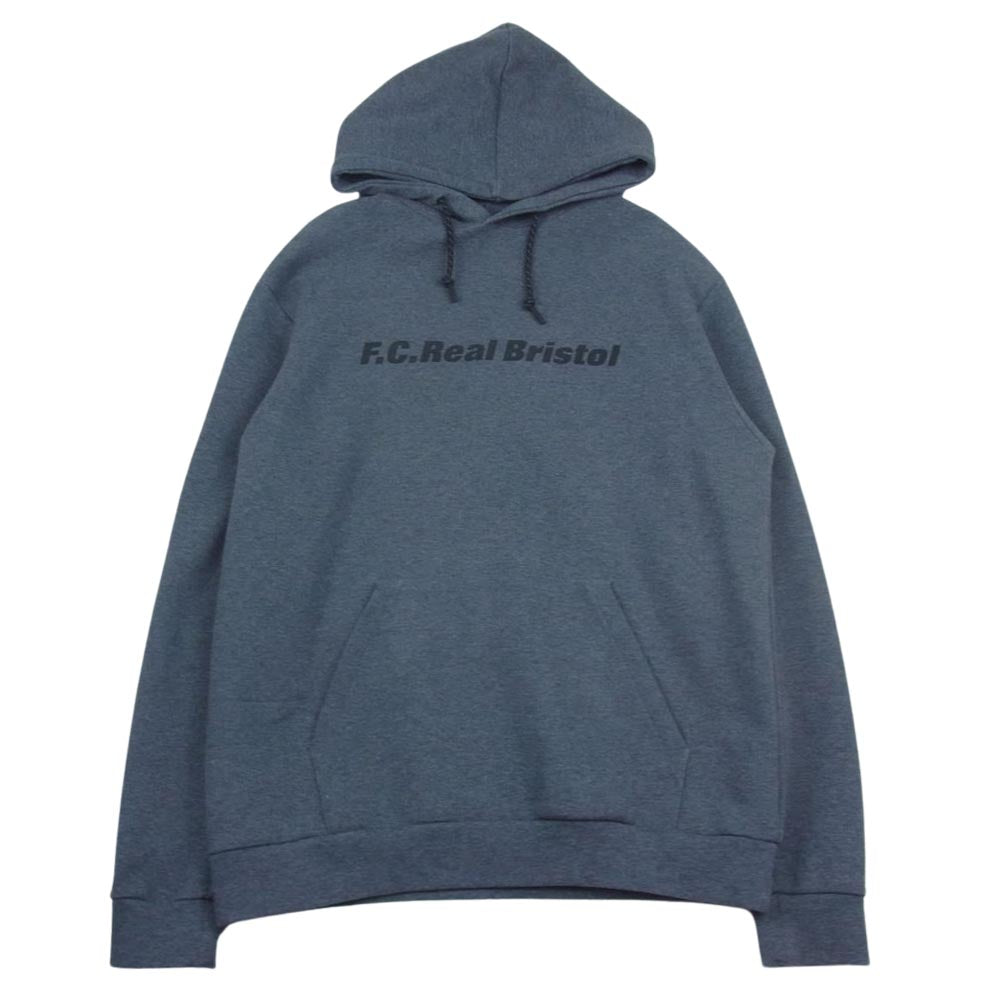 F.C.R.B. エフシーアールビー 21AW FCRB-212062 AUTHENTIC LOGO TECH KNIT TRAINING HOODIE スウェット パーカー  グレー系 L【中古】