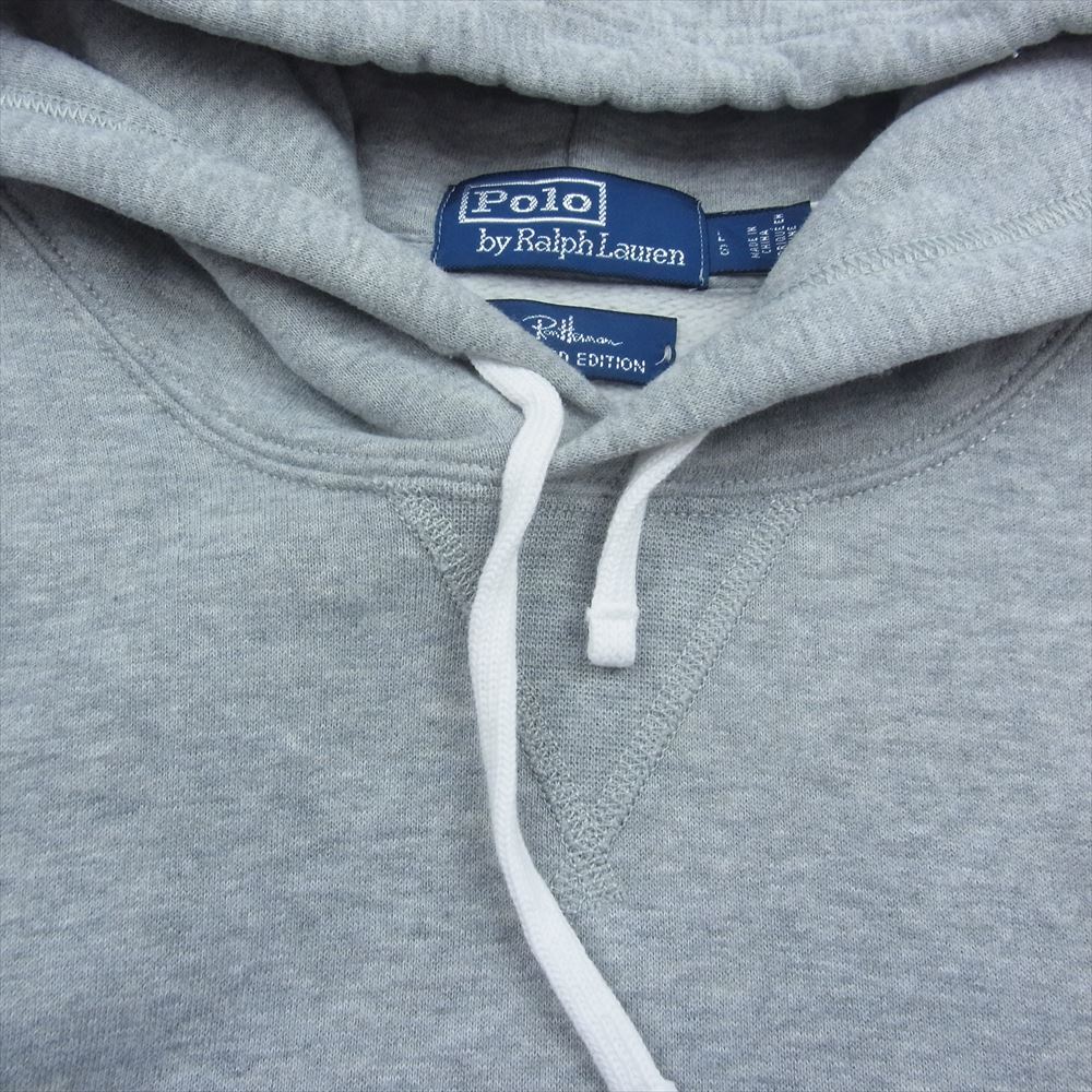 Ron Herman ロンハーマン 22AW × Polo Ralph Lauren Sweat Hoodie 710891321002 ポロ ラルフ ローレン スウェット シャツ グレー グレー系 L【中古】