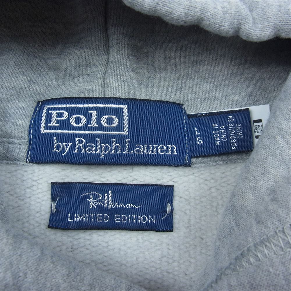 Ron Herman ロンハーマン 22AW × Polo Ralph Lauren Sweat Hoodie 710891321002 ポロ ラルフ ローレン スウェット シャツ グレー グレー系 L【中古】