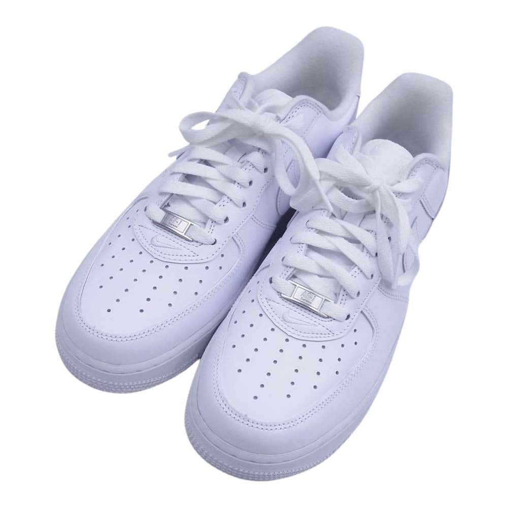 Supreme シュプリーム CU9225-100 × NIKE AIR FORCE 1 LOW SP ナイキ エアフォース1 ローカット スニーカー ホワイト系 27ｃｍ【美品】【中古】