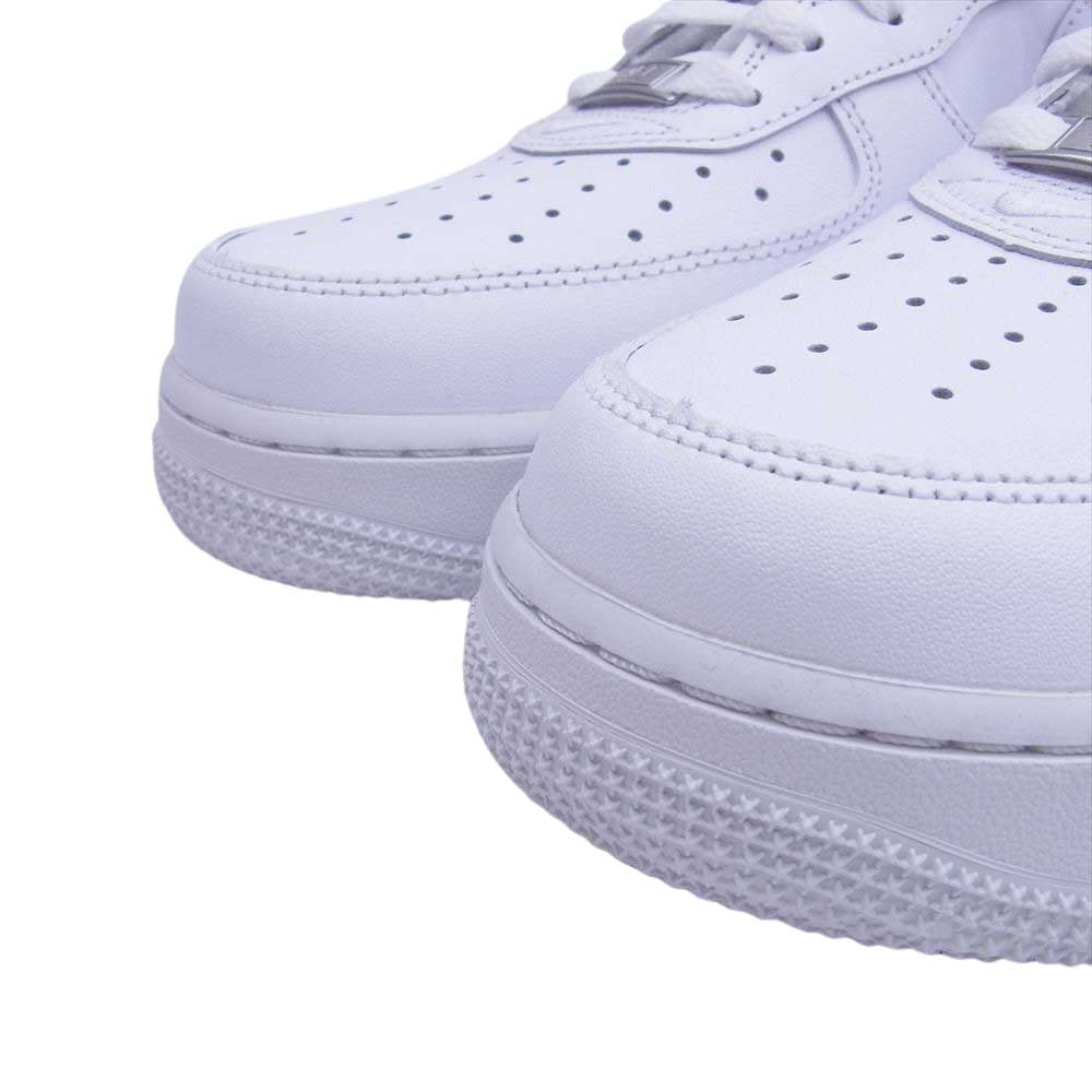 Supreme シュプリーム CU9225-100 × NIKE AIR FORCE 1 LOW SP ナイキ エアフォース1 ローカット スニーカー ホワイト系 27ｃｍ【美品】【中古】