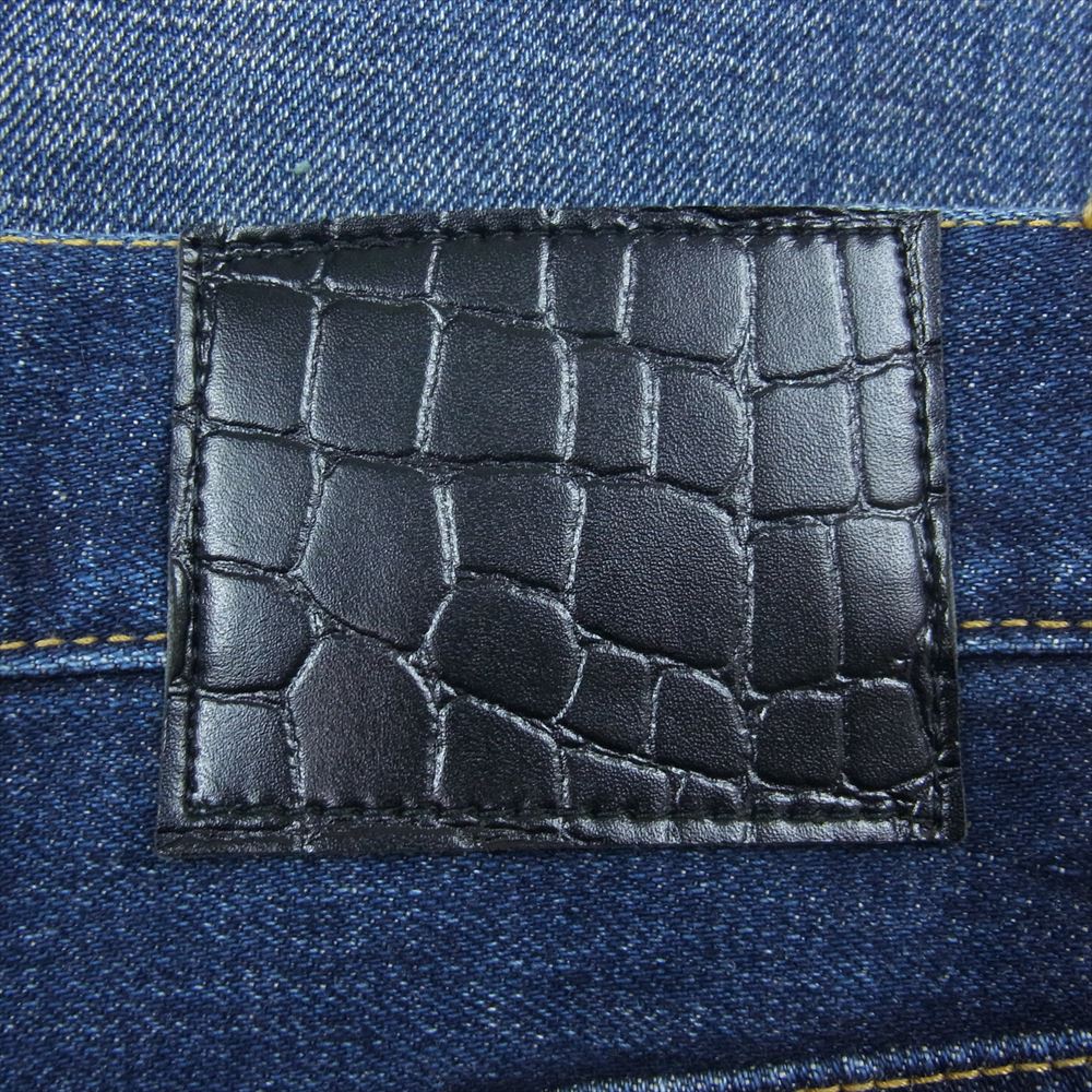 uniform experiment ユニフォームエクスペリメント UE-232006 × SOPH DAMAGED DENIM TAPERED PANTS ソフ ダメージ加工 デニム パンツ インディゴブルー系 3【極上美品】【中古】