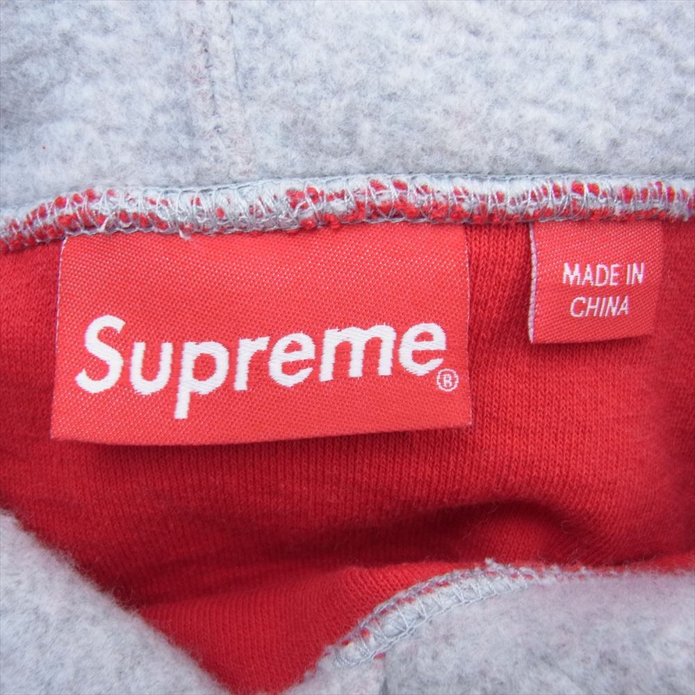 Supreme シュプリーム 23SS  Inside Out Box Logo Hooded Sweatshirt Heather Grey インサイドアウト ボックスロゴ フーデッド スウェットシャツ フーディー パーカー グレー系 L【中古】