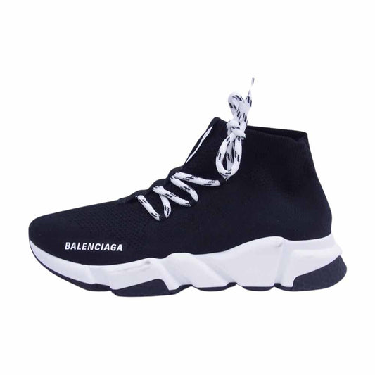 BALENCIAGA バレンシアガ SPEED LACE UP スピード レースアップ スニーカー シューズ ブラック系 40【中古】