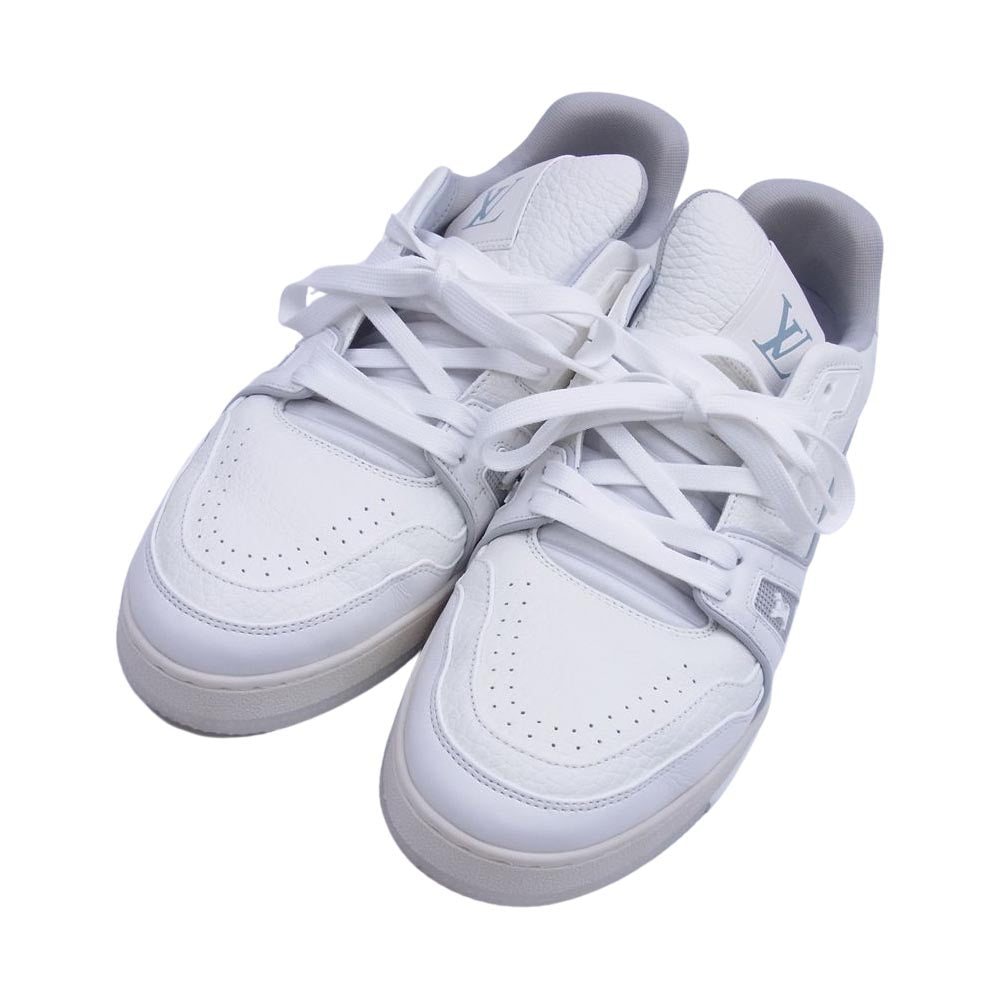 LOUIS VUITTON ルイ・ヴィトン 1A8WAV LVトレーナー ライン ローカット スニーカー シューズ ホワイト系 7.5【中古】