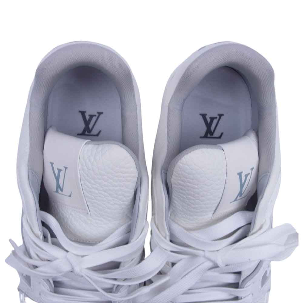 LOUIS VUITTON ルイ・ヴィトン 1A8WAV LVトレーナー ライン ローカット スニーカー シューズ ホワイト系 7.5【中古】