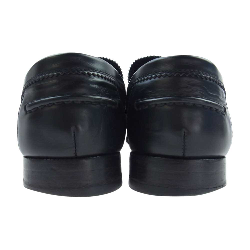 LOUIS VUITTON ルイ・ヴィトン LVバックル レザー ローファー ブラック系 9M【中古】
