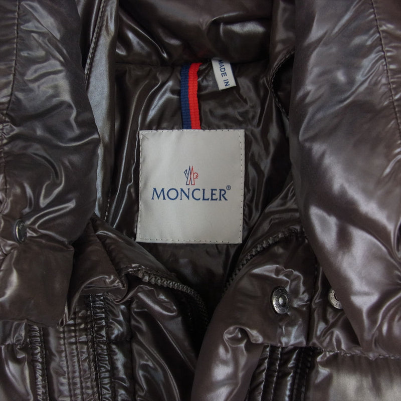 MONCLER モンクレール ROD ロッド ファー ダウン ジャケット ダークブラウン系 2【中古】