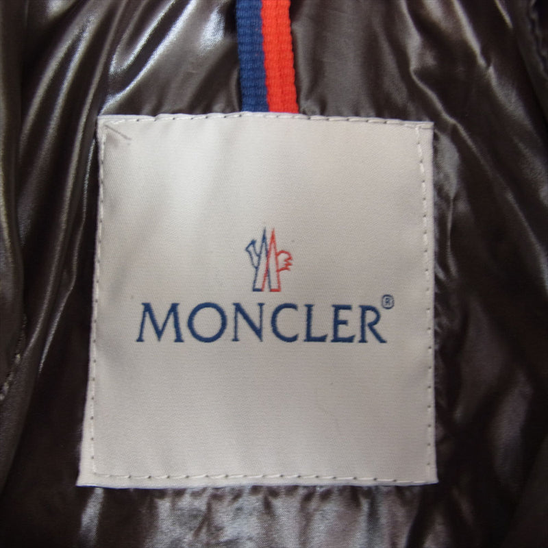 MONCLER モンクレール ROD ロッド ファー ダウン ジャケット ダークブラウン系 2【中古】