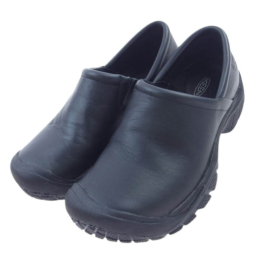 KEEN キーン 1006983 PTC SLIP-ON 2 スリップ オン スリッポン レザー シューズ ブラック系 26.5cm【中古】
