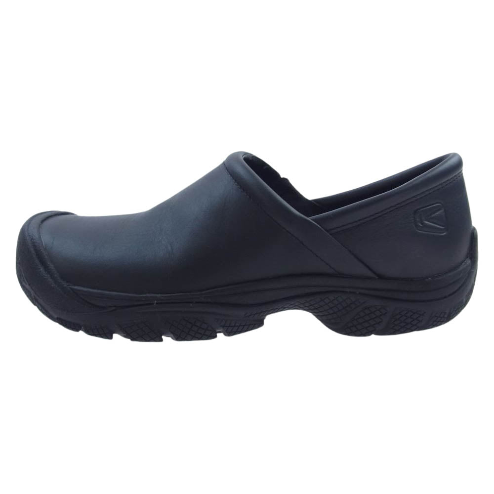KEEN キーン 1006983 PTC SLIP-ON 2 スリップ オン スリッポン レザー シューズ ブラック系 26.5cm【中古】