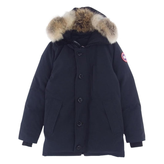 CANADA GOOSE カナダグース 3438JM 国内正規品 グリフィンタグ JASPER PARKA ジャスパー ファー ダウン パーカ ジャケット ネイビー系 XS【中古】