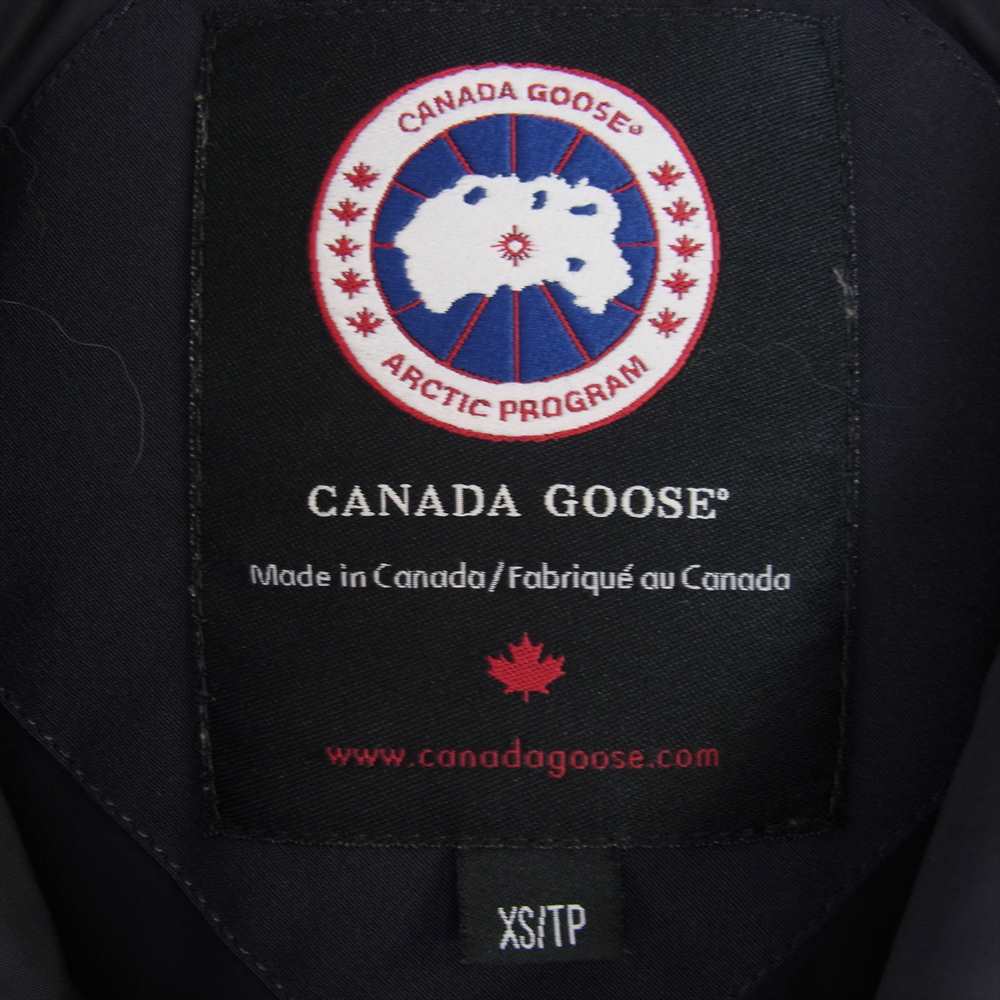 CANADA GOOSE カナダグース 3438JM 国内正規品 グリフィンタグ JASPER PARKA ジャスパー ファー ダウン パーカ ジャケット ネイビー系 XS【中古】