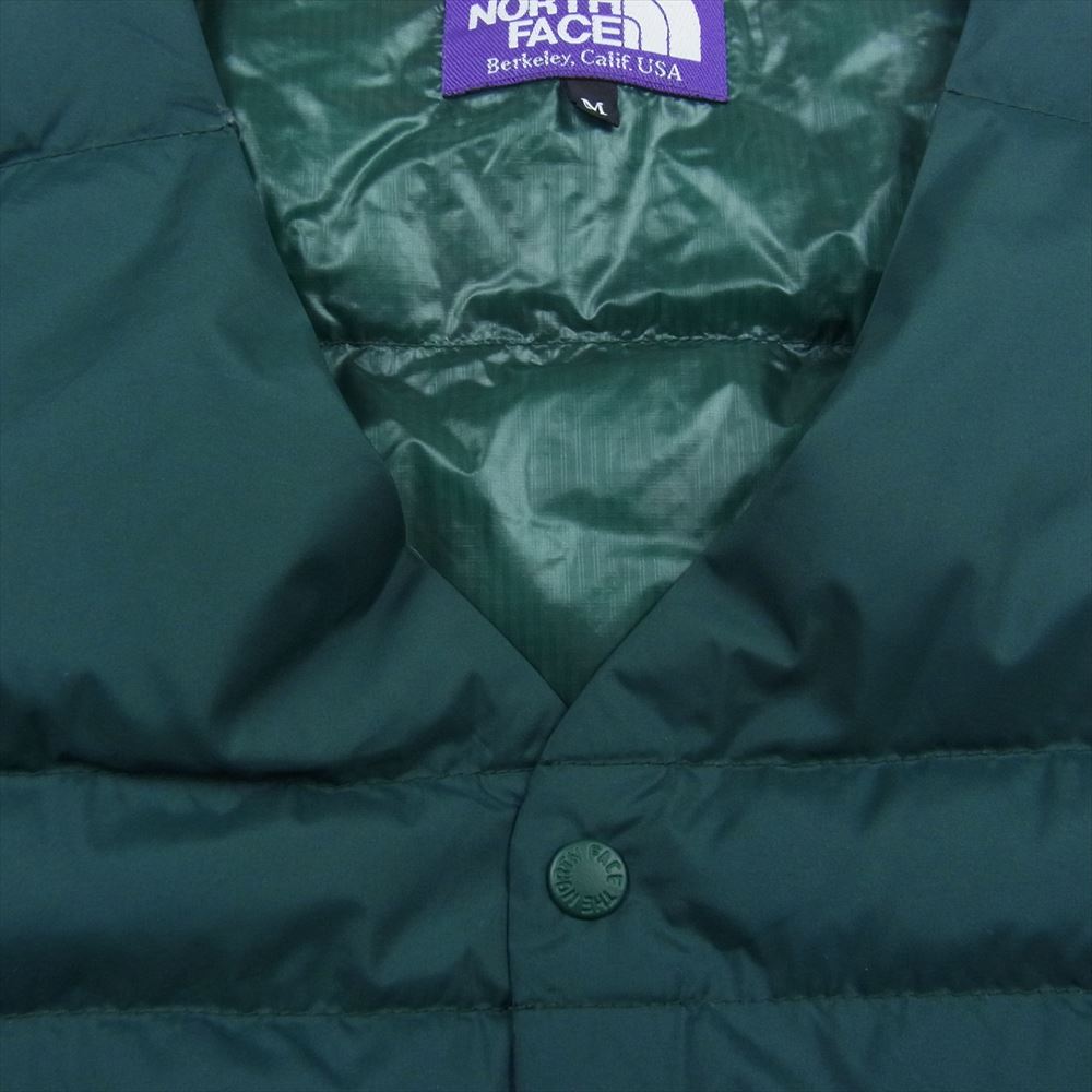 THE NORTH FACE ノースフェイス ND2552N PURPLE LABEL INNER DOWN VEST パープルレーベル 光電子 ダウン ベスト グリーン系 M【中古】