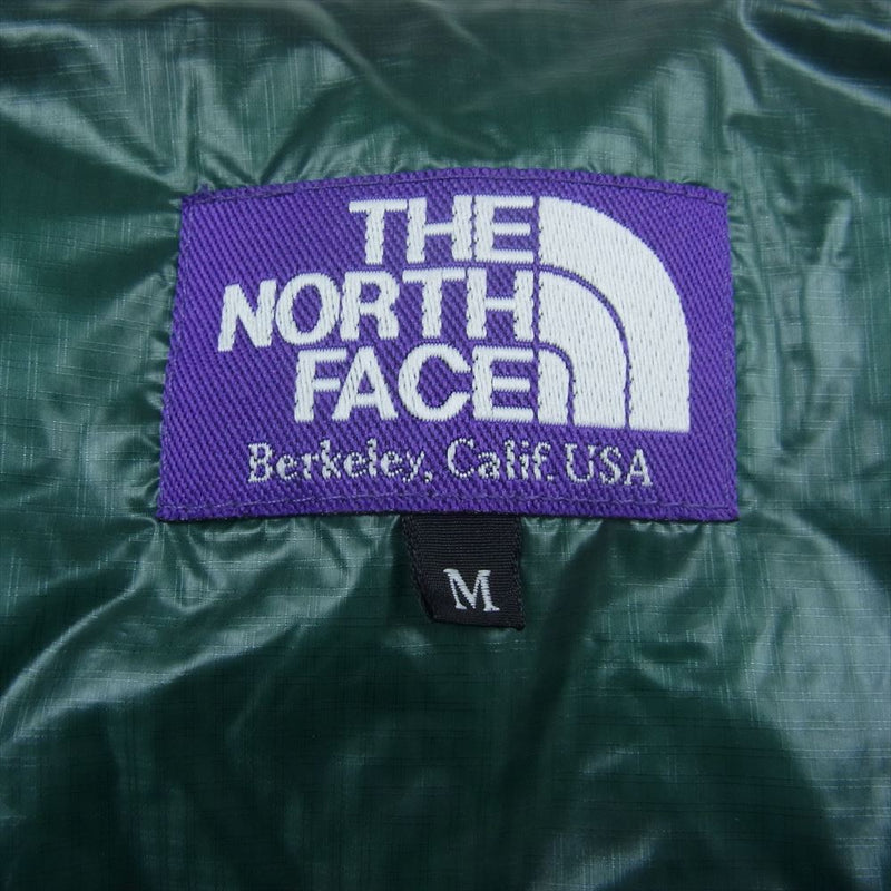 THE NORTH FACE ノースフェイス ND2552N PURPLE LABEL INNER DOWN VEST パープルレーベル 光電子 ダウン ベスト グリーン系 M【中古】