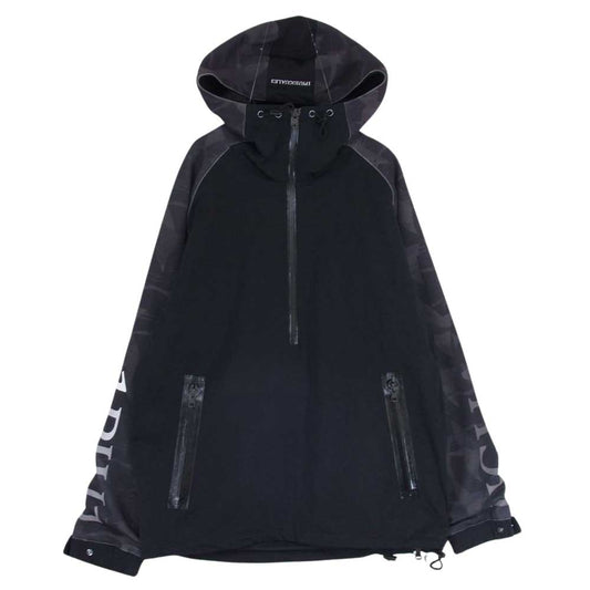 1piu1uguale3 ウノピュウノウグァーレトレ LS002 HC02 113 SPORT PULLOVER ANORAK PARKA スポーツ プルオーバー アノラック パーカー ジャケット ブラック系 IV【中古】