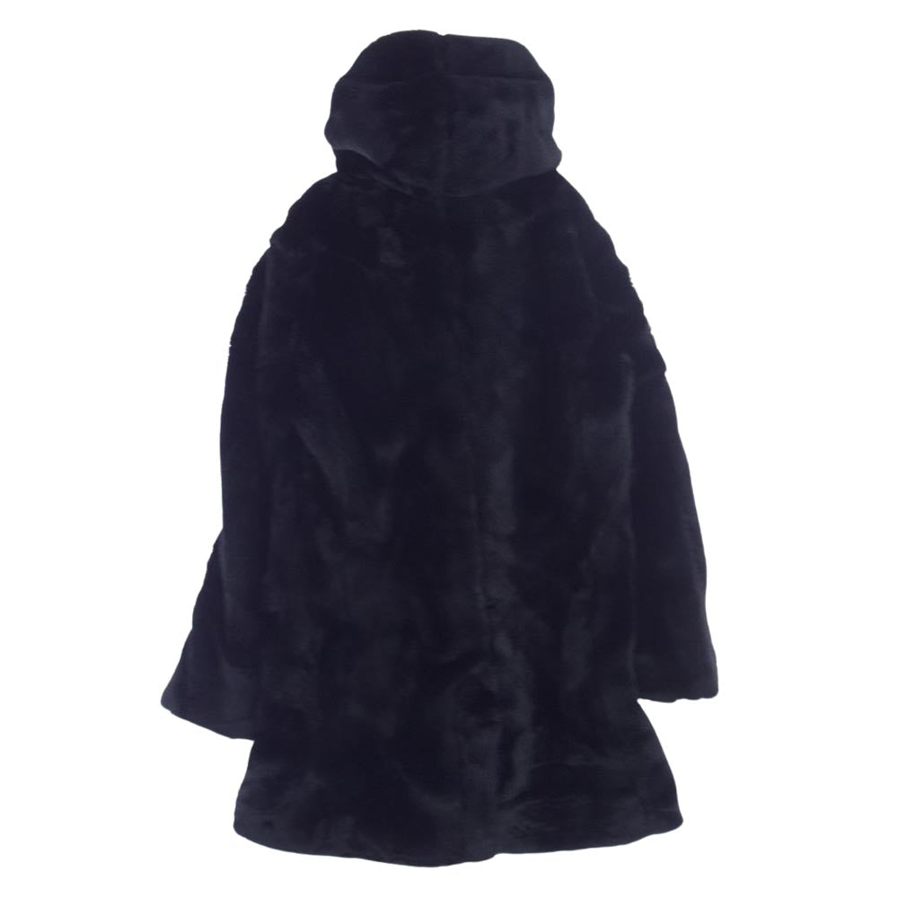 1piu1uguale3 ウノピュウノウグァーレトレ MRC137 ARN020 WRAP COAT フード ラップ ボア コート ブラック ブラック系 Ⅲ【中古】