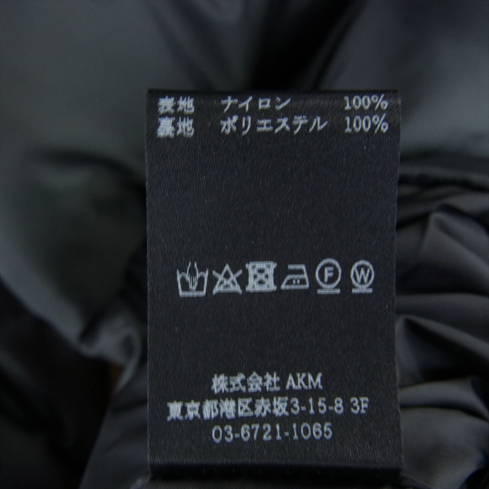 1piu1uguale3 ウノピュウノウグァーレトレ RONE204 PS02 HOODED DOWN JK 113 RIBBON TAPE  ツイスト リボンテープ ロゴ ダウンジャケット グレー系 Ⅳ【中古】