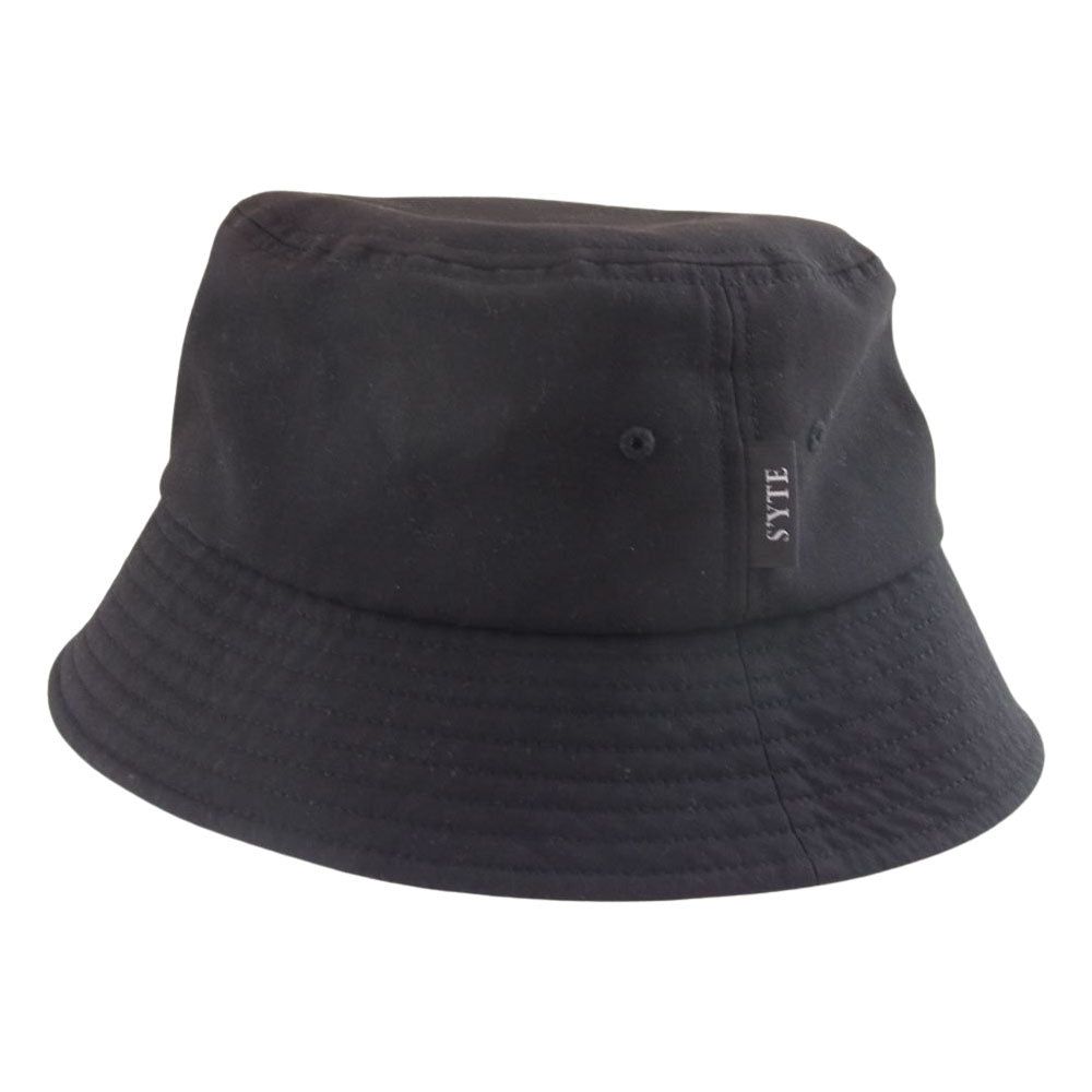 Yohji Yamamoto ヨウジヤマモト UB-H17-912 s’yte サイト Pe/Rayon Gabardine Stretch Bucket Hat バケットハット 帽子 ブラック系【中古】