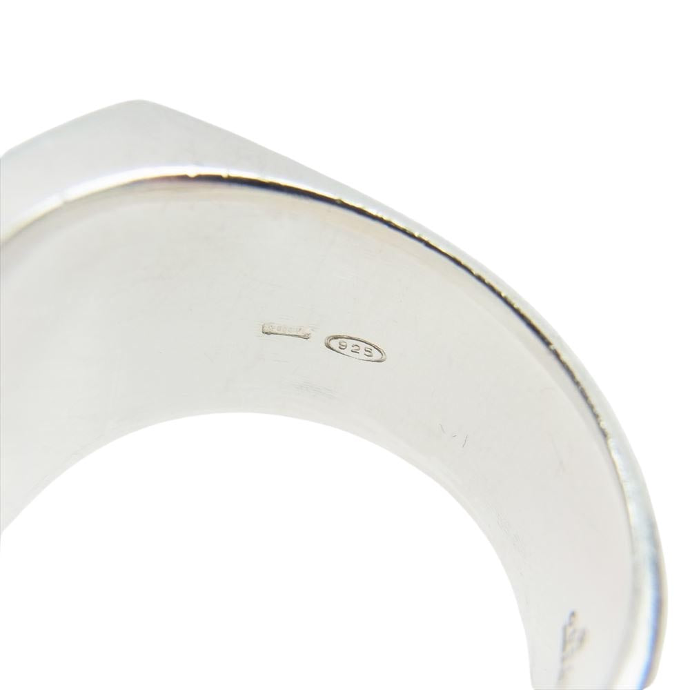 GUCCI グッチ シグネチャー シグネット シルバー リング  22号【中古】