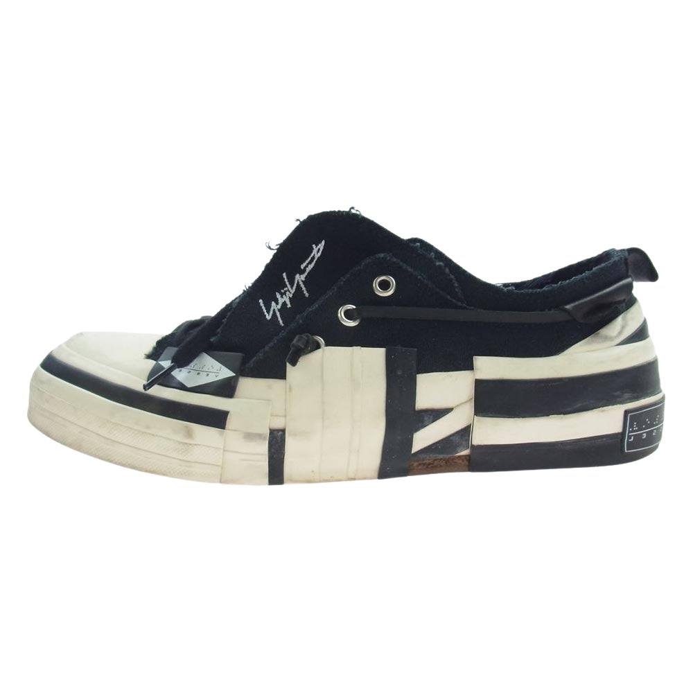 Yohji Yamamoto ヨウジヤマモト 20AW HR-E01-860-1-04 × XVESSEL ヴェセル レイヤード ロウトップ ローカット スニーカー ブラック系 ホワイト系 42【中古】