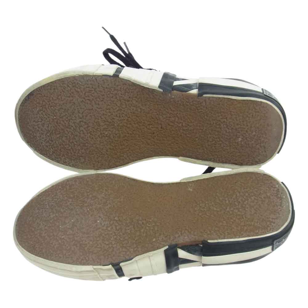 Yohji Yamamoto ヨウジヤマモト 20AW HR-E01-860-1-04 × XVESSEL ヴェセル レイヤード ロウトップ ローカット スニーカー ブラック系 ホワイト系 42【中古】