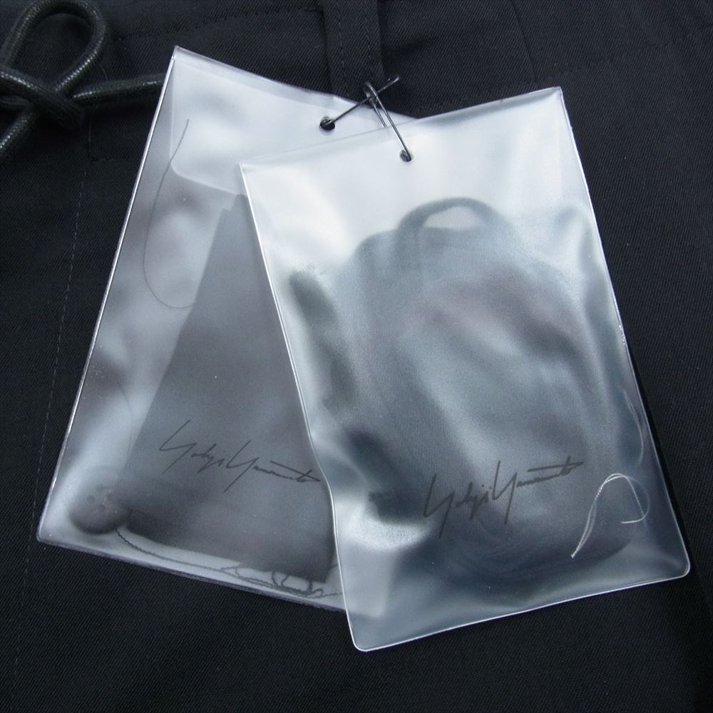 Yohji Yamamoto POUR HOMME ヨウジヤマモトプールオム 19AW HC-P39-100 ウールギャバジン 前裾レースアップ ジョッパーズ パンツ ブラック系 2【中古】
