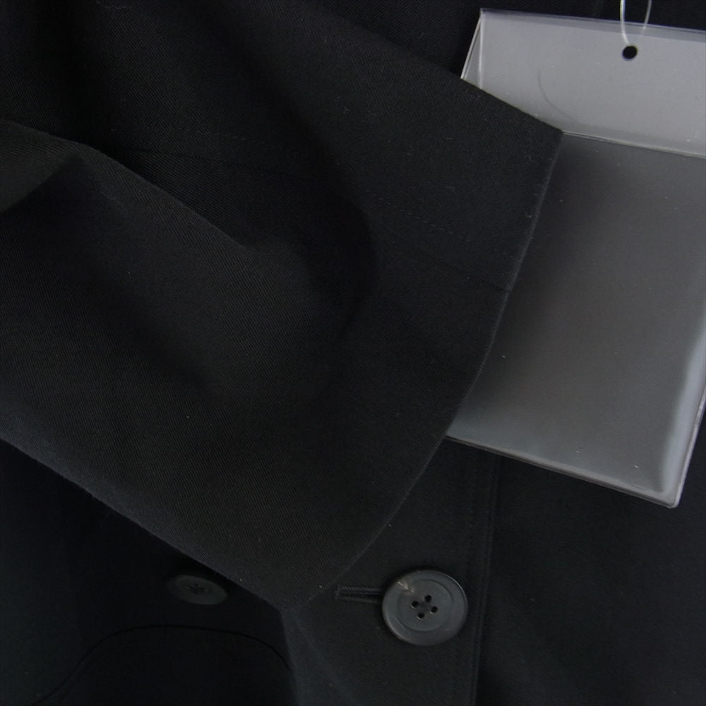 Yohji Yamamoto POUR HOMME ヨウジヤマモトプールオム 19SS HC-J31-100 ウールギャバジン ナポレオン コート ブラック系 2【美品】【中古】