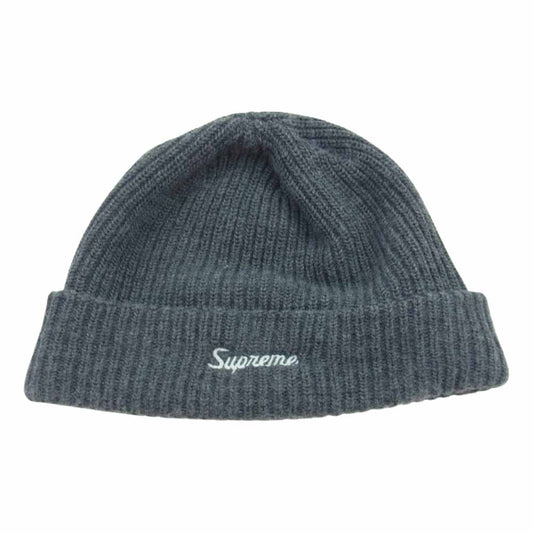 Supreme シュプリーム Loose Gauge Beanie ロゴ刺繍 アクリル ニット ビーニー ニットキャップ グレー系【中古】