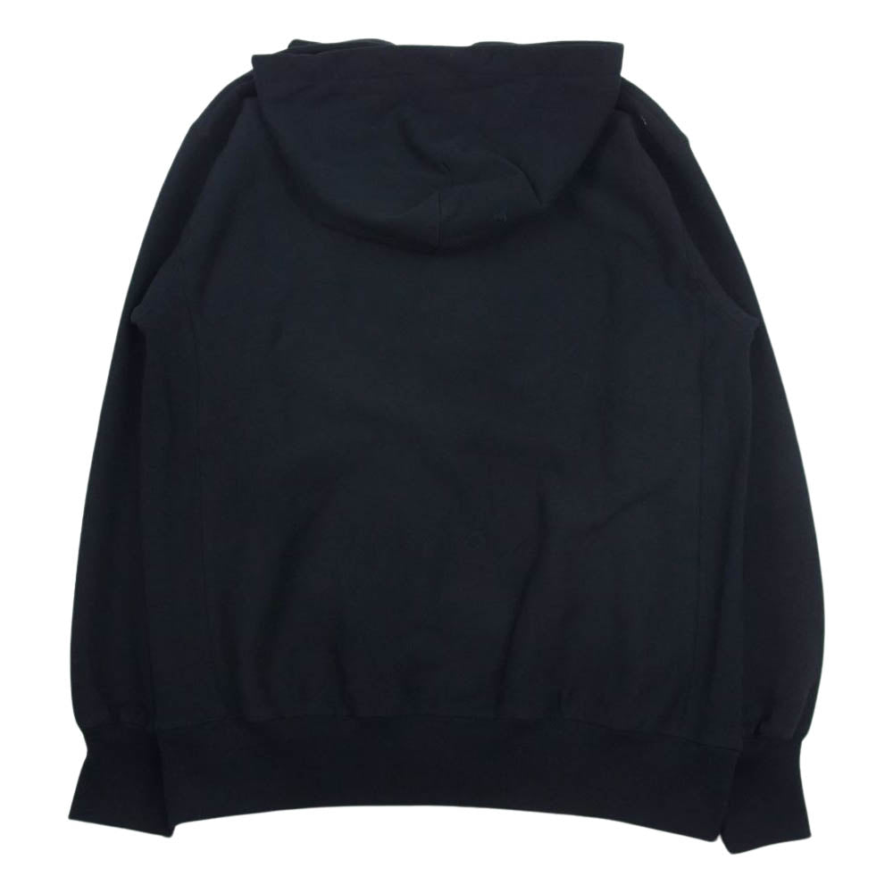 EVISU エヴィス エビス顔 カモメ プリント プルオーバ― パーカー ブラック系 40【中古】