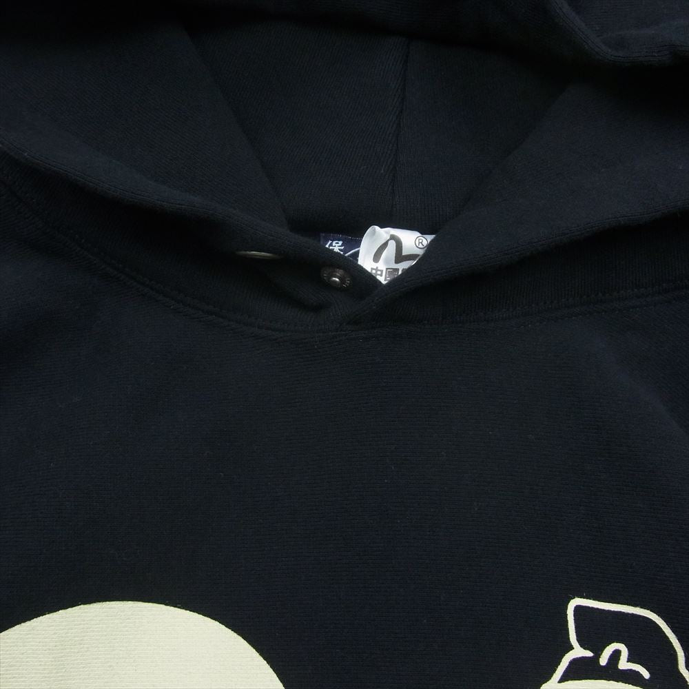 EVISU エヴィス エビス顔 カモメ プリント プルオーバ― パーカー
