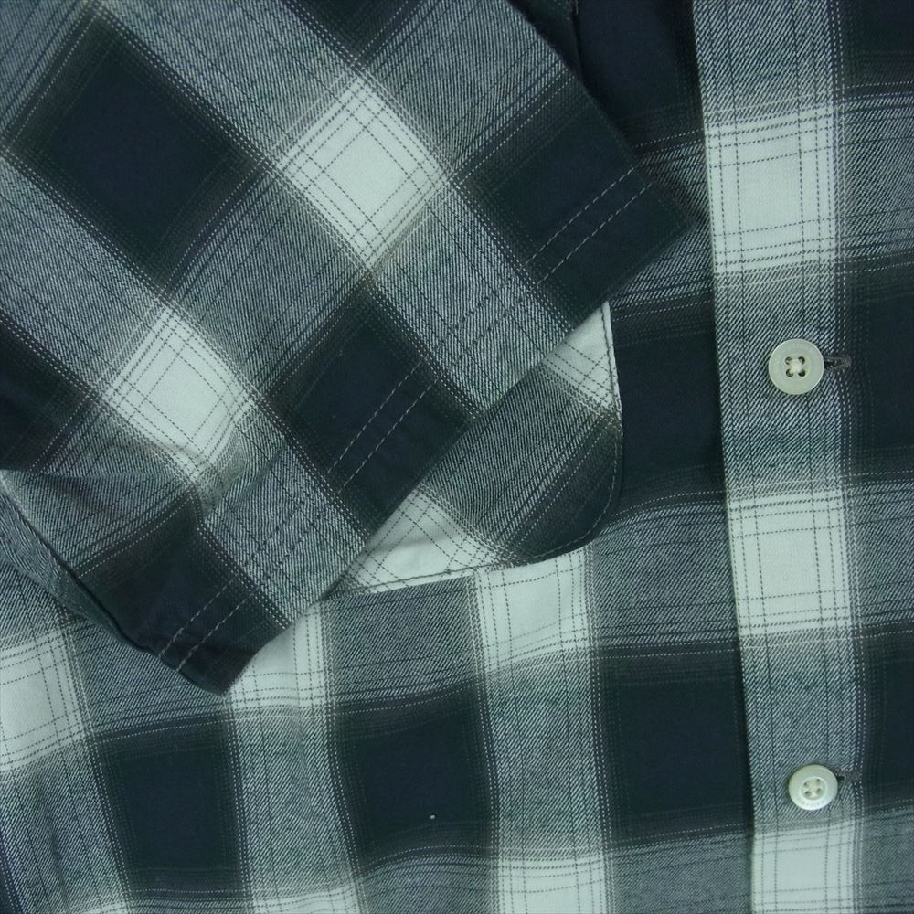 NEIGHBORHOOD ネイバーフッド 20SS 201ARNH-SHM04 B&C C SHIRT SS チェック 半袖 シャツ コットン 日本製 グレー系 M【中古】