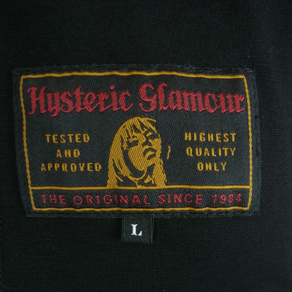 HYSTERIC GLAMOUR ヒステリックグラマー 0261CJ03 HG WOMAN LOGO JACKET 1B テーラード ジャケット ブラック系 L【中古】