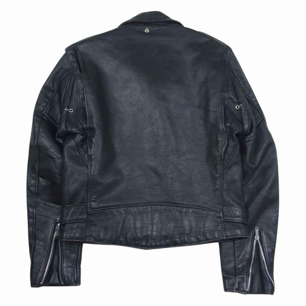 schott ショット PERFECTO バイカータグ後期 ヴィンテージ ビンテージ レザー ダブル ライダース ジャケット ブラック系 38【中古】
