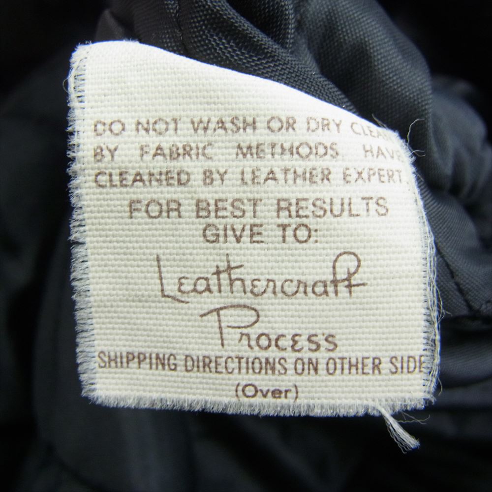 schott ショット PERFECTO バイカータグ後期 ヴィンテージ ビンテージ レザー ダブル ライダース ジャケット ブラック系 38【中古】