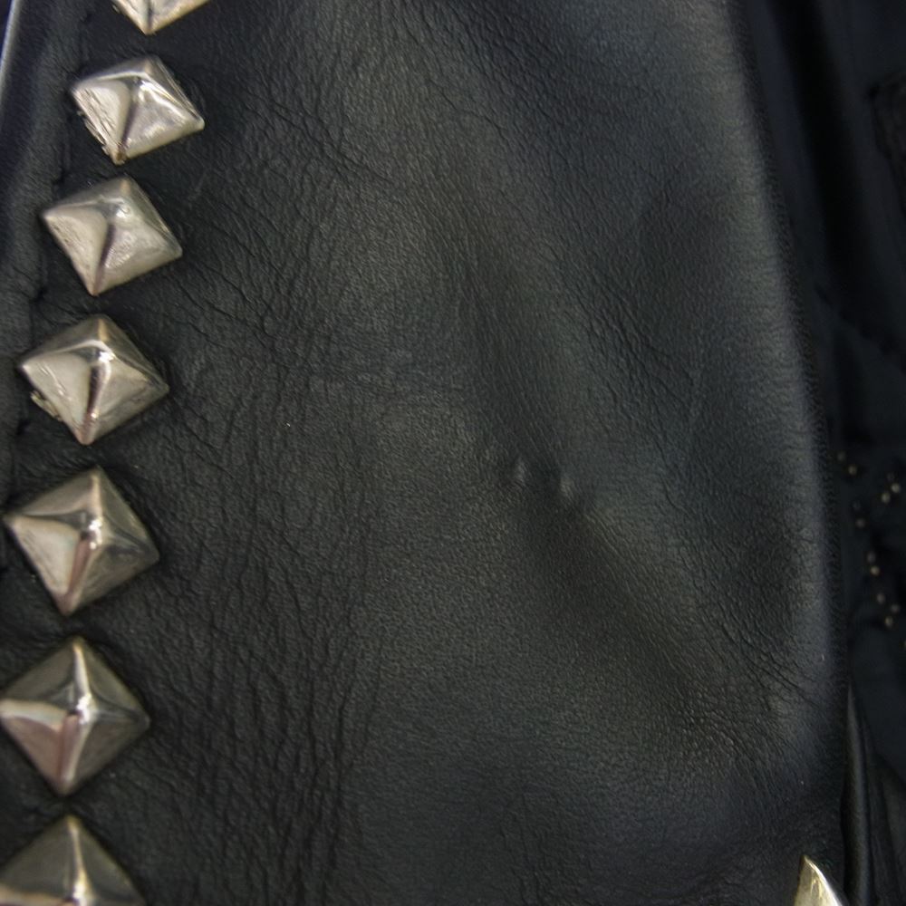 schott ショット 37143 HTC エイチティーシー ワンスター スタッズ ダブル ライダース ジャケット ブラック系 36【中古】