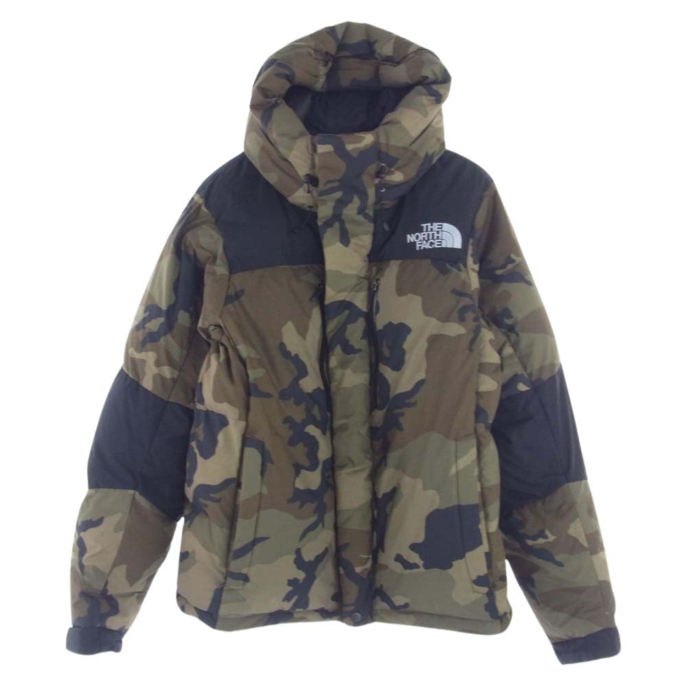 THE NORTH FACE ノースフェイス ND91951  Novelty Baltro Light Jacket ノベルティ カモ柄 バルトロライト ダウン ジャケット カーキ系 XL【中古】