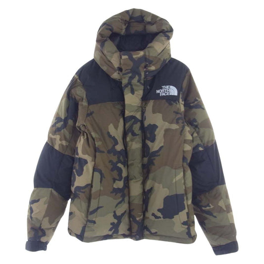 THE NORTH FACE ノースフェイス ND91951  Novelty Baltro Light Jacket ノベルティ カモ柄 バルトロライト ダウン ジャケット カーキ系 XL【中古】
