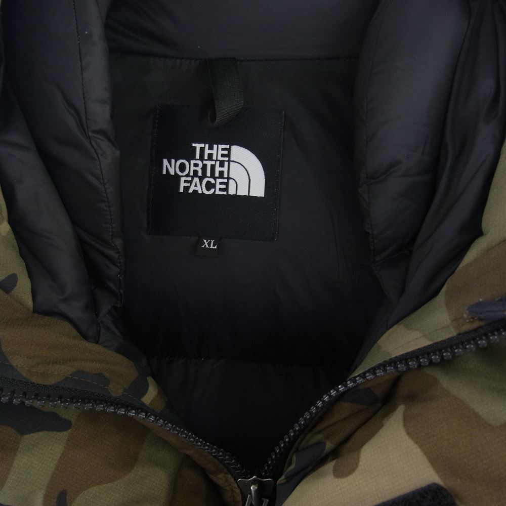 THE NORTH FACE ノースフェイス ND91951  Novelty Baltro Light Jacket ノベルティ カモ柄 バルトロライト ダウン ジャケット カーキ系 XL【中古】