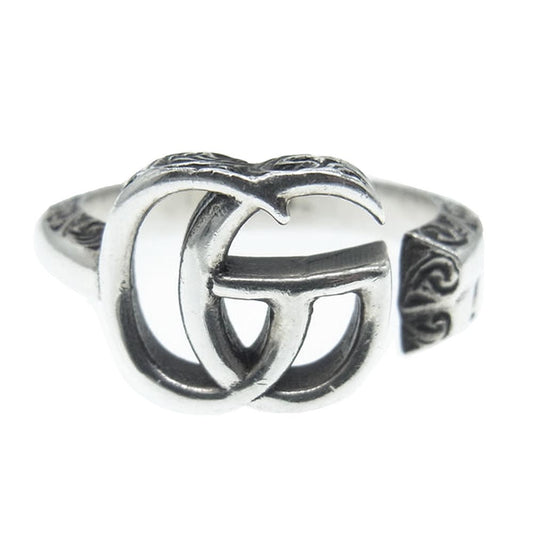 GUCCI グッチ 627760 ダブル G キー リング シルバー系 17号【中古】