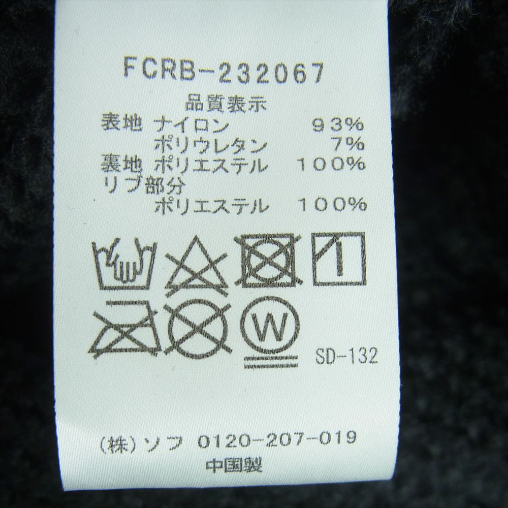 F.C.R.B. エフシーアールビー 23AW FCRB-232067 LYCRA TRACK RIBBED PANTS ライクラ トラック リベット パンツ ブラック系 S【美品】【中古】