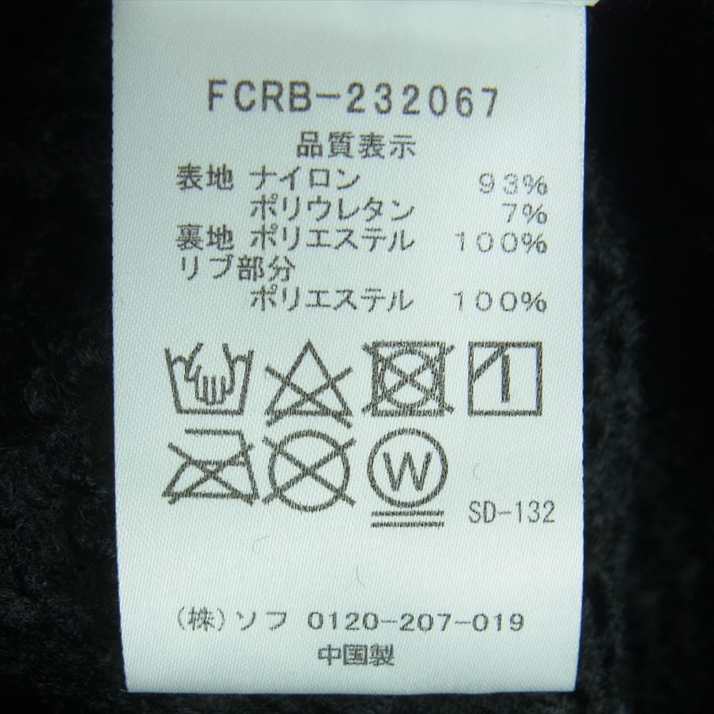 F.C.R.B. エフシーアールビー 23AW FCRB-232067 LYCRA TRACK RIBBED PANTS ライクラ トラック リベット パンツ ブラック系 M【美品】【中古】