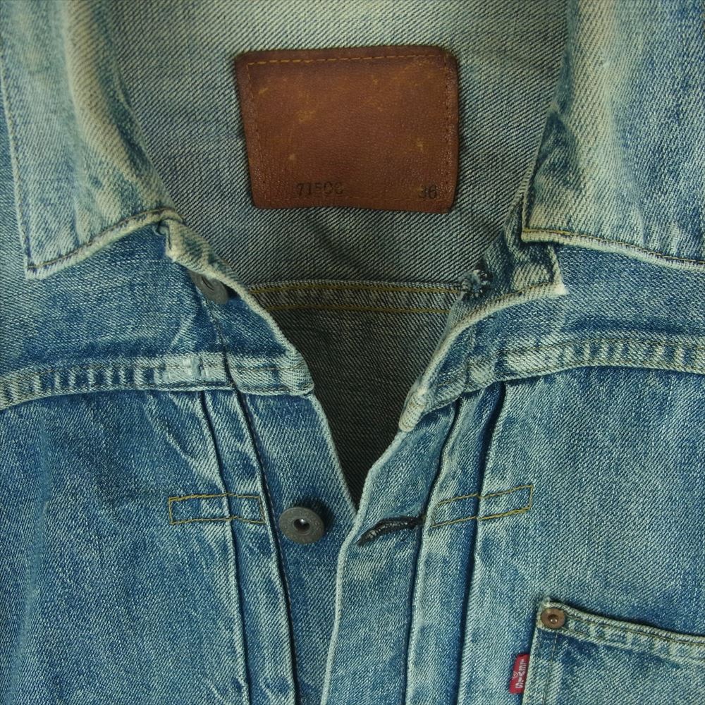 Levi's リーバイス J02 JT070 11 93 71506 XX 大戦モデル 復刻 デニム ジャケット 日本製 インディゴブルー系 36【中古】