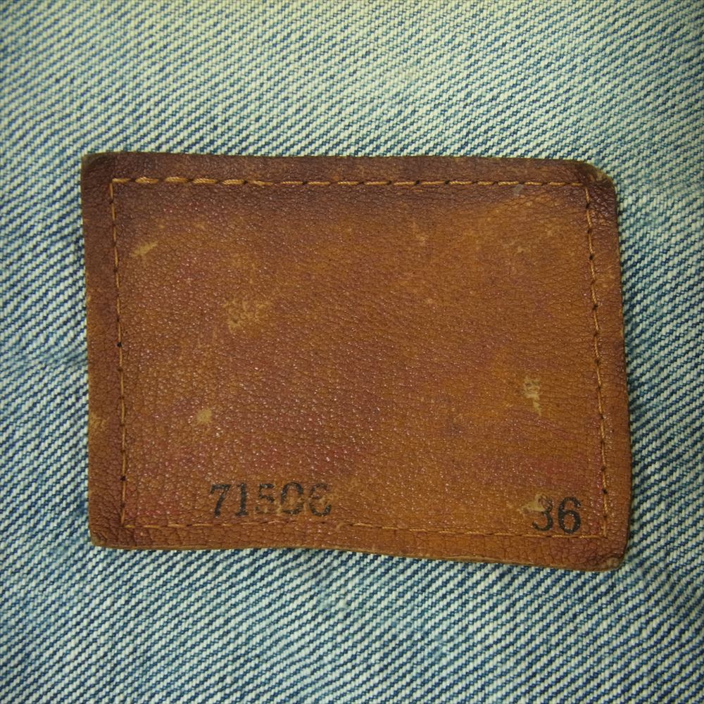 Levi's リーバイス J02 JT070 11 93 71506 XX 大戦モデル 復刻 デニム ジャケット 日本製 インディゴブルー系 36【中古】