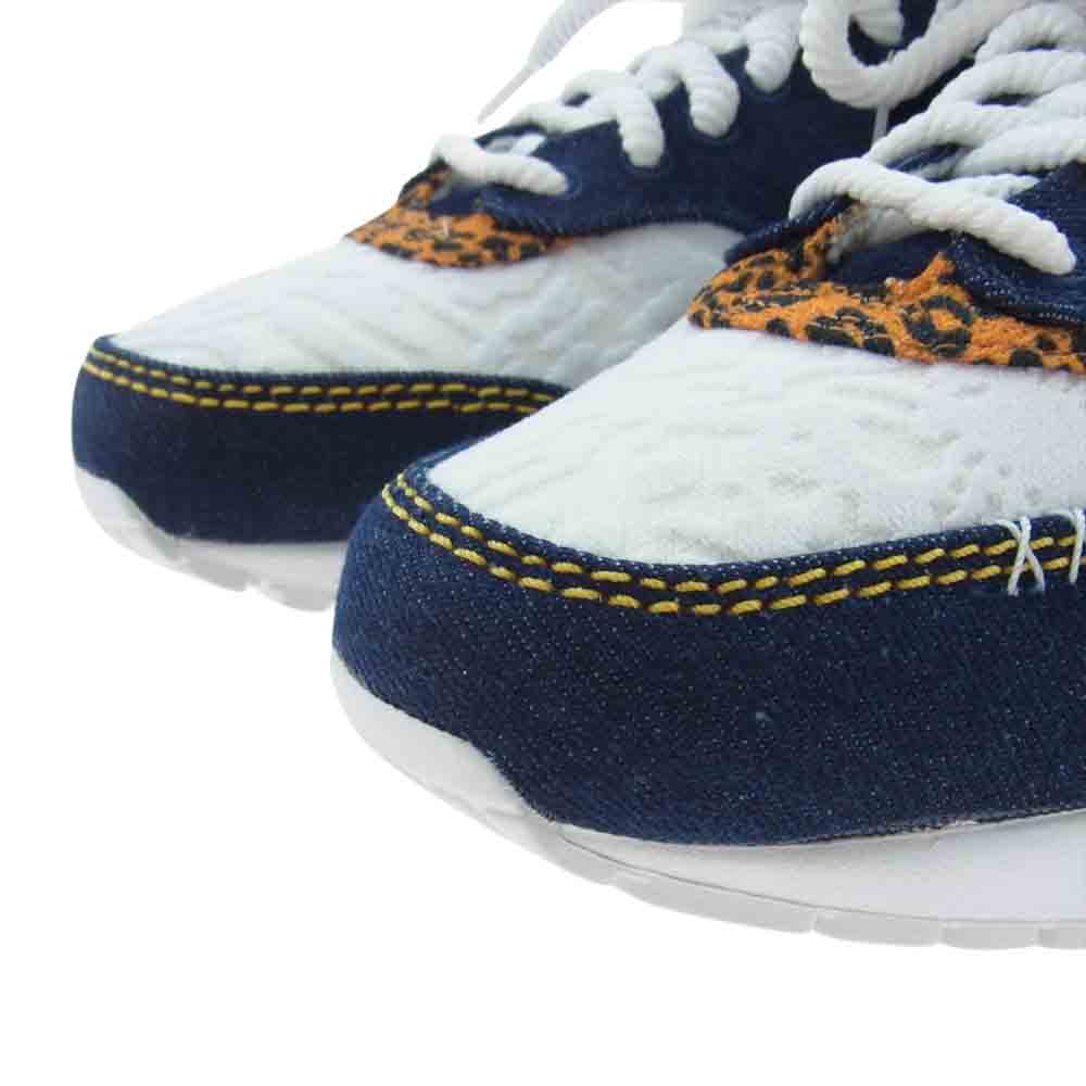 NIKE ナイキ FJ4452-432 AIR MAX 1 PRM MEDIUM エアマックス プレミアム デニム レオパード ローカット スニーカー マルチカラー系 26ｃｍ【新古品】【未使用】【中古】
