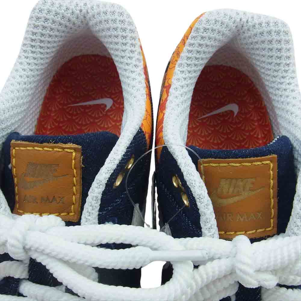 NIKE ナイキ FJ4452-432 AIR MAX 1 PRM MEDIUM エアマックス プレミアム デニム レオパード ローカット スニーカー マルチカラー系 26ｃｍ【新古品】【未使用】【中古】