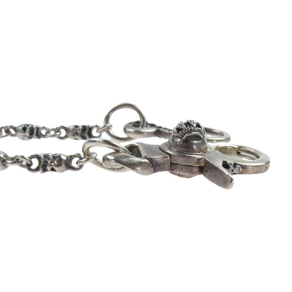 ROYAL ORDER ロイヤルオーダー 1クリップ 1フック スカルリンク  クラウンボール ウォレットチェーン【中古】