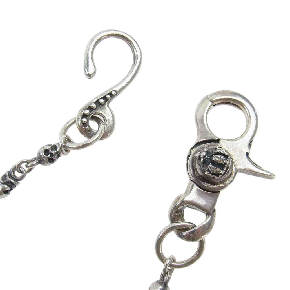 ROYAL ORDER ロイヤルオーダー 1クリップ 1フック スカルリンク  クラウンボール ウォレットチェーン【中古】