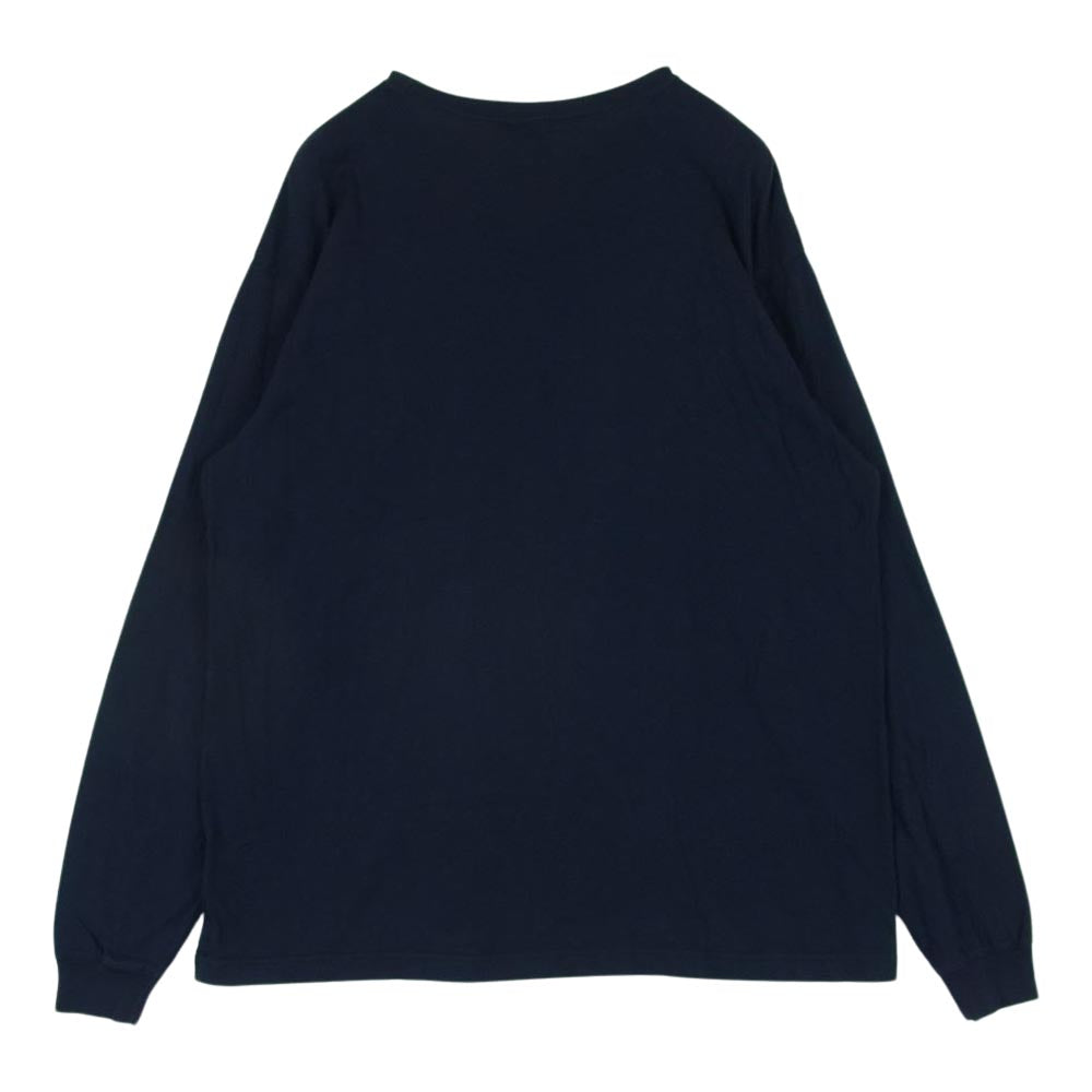 WTAPS ダブルタップス 18AW 182ATDT-CSM03 BLANK LS 刺繍 ポケット 長袖 Tシャツ 日本製 ダークネイビー系 02【中古】